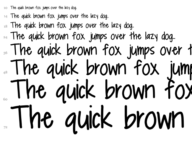 Oatmeal And Raisins font waterfall